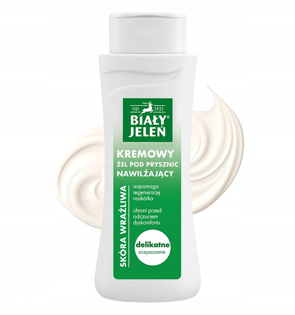 BIAŁY JELEŃ Kremowy Żel Pod Prysznic Nawilżający 300 ml Hipoalergiczny