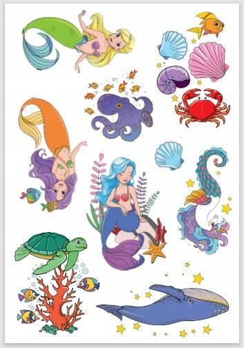 Kolorowanka z tatuażami. Magia oceanu