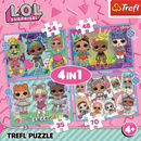 Puzzle 4w1 Układanka Laleczki LOL SURPRISE Lalki Lalka Cute 4+ Trefl