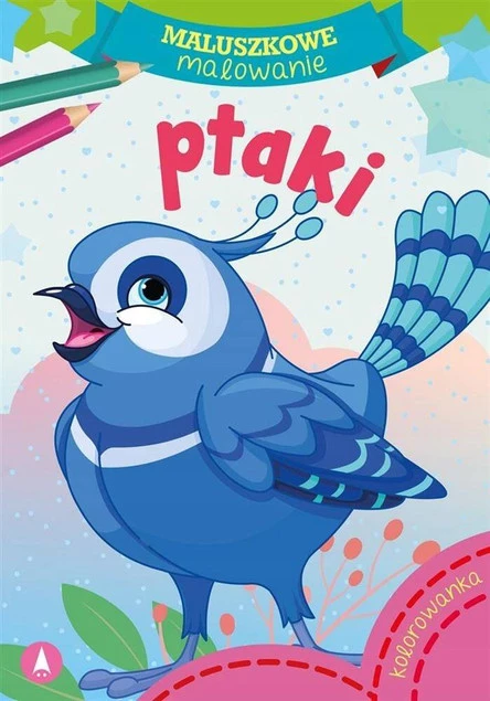 MALOWANKI KOLOROWANKI Z NAKLEJKAMI MALUSZKOWE MALOWANIE PTAKI