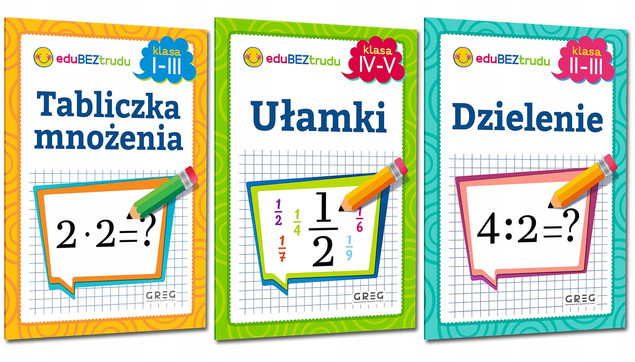 UŁAMKI TABLICZKA MNOŻENIA DZIELENIE Klasa 3 4 5 Ćwiczenia Zadania Greg