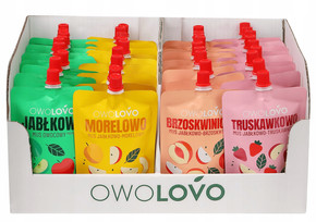 MUSY Owolovo OWOCOWE MIX SMAKÓW 40 Sztuk x 200g