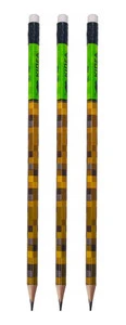 3x Ołówek Szkolny Trójkątny Z Gumką MINECRAFT HB Kidea
