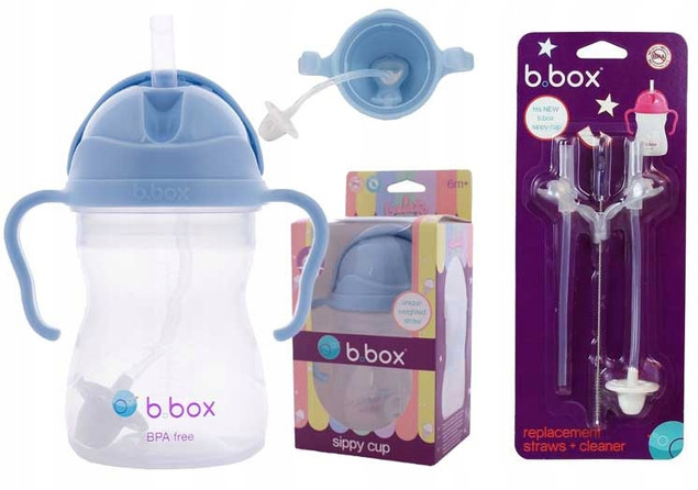 Bidon ze słomką 240 ml niekapek Bubblegum B.BOX