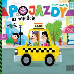 DUŻE Puzzle POJAZDY W Mieście Grażyna Wasilewicz 0+ Aksjomat 4072