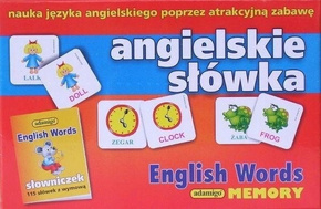 Gra Memory Angielskie Słówka Pamięciowa Dla Dzieci Pamięć 3+ Adamigo
