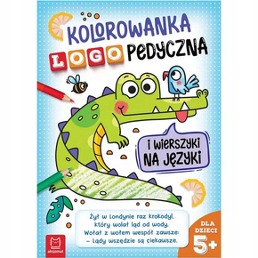 Kolorowanka Logopedyczna i Wierszyki Na Języki 5+ Aksjomat 3745