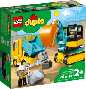 LEGO Duplo Ciężarówka i Koparka Gąsienicowa 20el. 2+ 10931