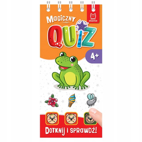 Magiczny Quiz Z Żabką Dotknij i Sprawdź Zabawa Poznawanie 4+ Aksjomat 4036