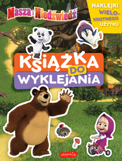 Masza i Niedźwiedź Książka Do Wyklejania 3+ HarperKids