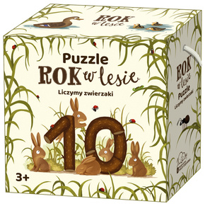 Puzzle 10 Układanka Rok W Lesie Liczymy ZWIERZAKI 3+ Nasza Księgarnia