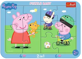 Trefl Puzzle ramkowe Baby Wesoła Świnka Peppa 80021 