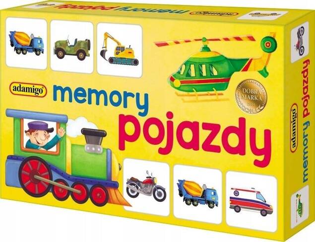 Gra Memory Mini Pojazdy Pamięciowa Dla Dzieci Pamięć 3+ Adamigo 07196