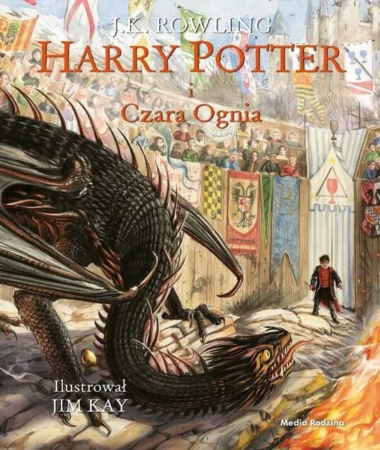 Harry Potter i Czara Ognia Tom 4 Ilustrowany J.K. Rowling 10+ Media Rodzina