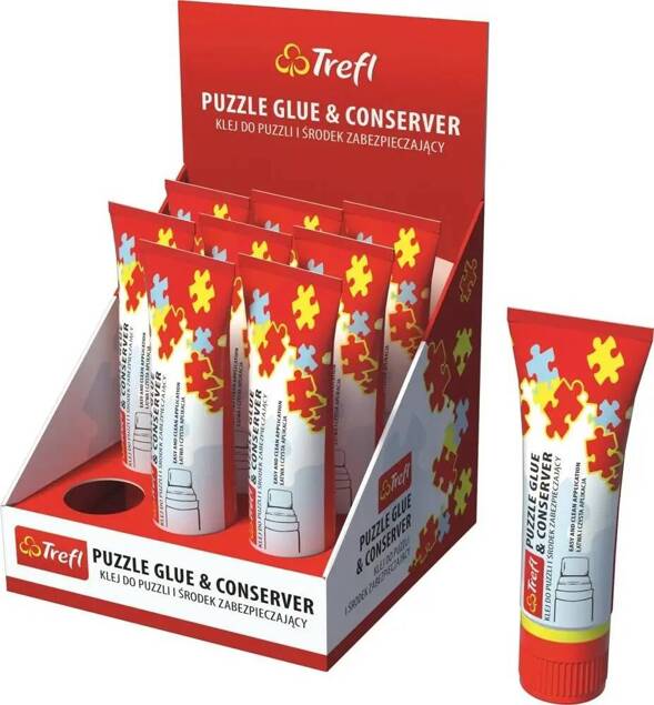 Klej Do Puzzli i Środek Zabezpieczający Z Gąbeczką 70ml Trefl