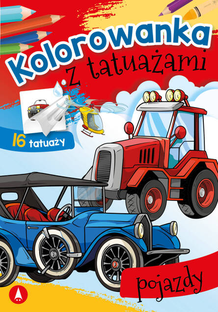 Kolorowanka Z Tatuażami Pojazdy 3+ Skrzat