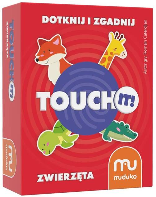 Prosta Gra planszowa Touch it! Dotknij i zgadnij Zwierzęta Muduko