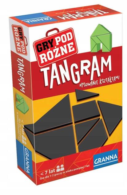 Tangram Rysowanie Kształtami Gra Podróżna Układanka Logiczna 7+ Granna